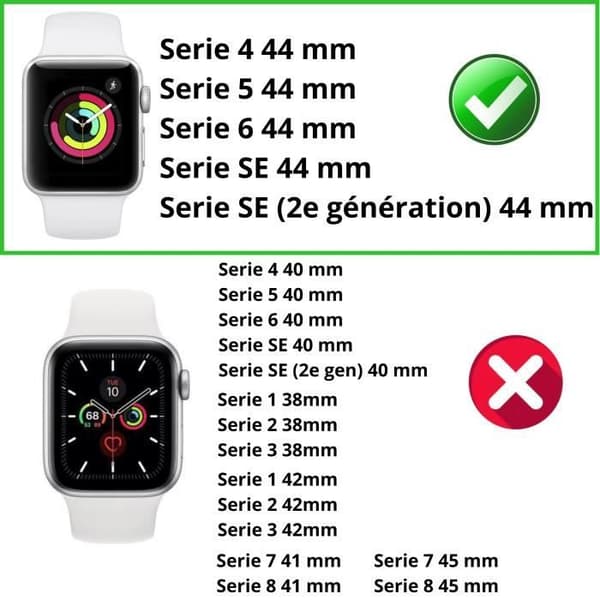 Hårdskydd för Apple Watch 44mm - Phonillico®