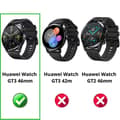 Miniatyrbild 2 av 4: Härdat Glas för Huawei Watch GT 3 46mm [2-pack] Skärmskydd för Klockan Anti Repiga Phonillico®