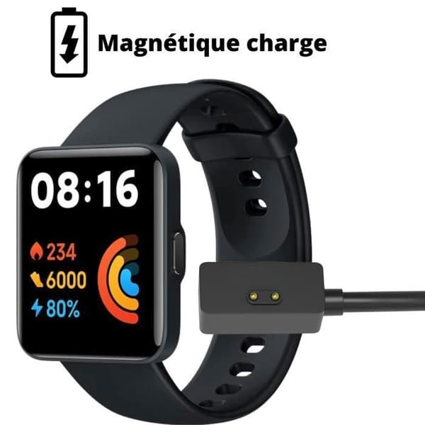 Laddare kompatibel med Xiaomi Smart Band 7 Pro/Smart Band Pro - Redmi Watch 3/2 Lite/2-Kabel 1m Phonillico®