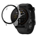 Miniatyrbild 1 av 4: Fodral kompatibelt med Garmin Forerunner 955 - 955 Solar - Hårt skyddande fodral med transparent härdat glasskärm Phonillico®
