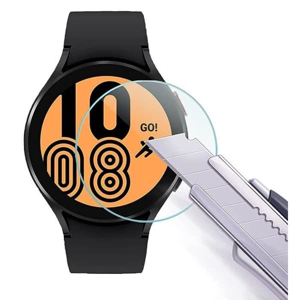 Härdat Glas för Samsung Galaxy Watch 5 Watch 4 44mm [2-pack] Skärmskydd Film Klocka Rep resistant Phonillico®