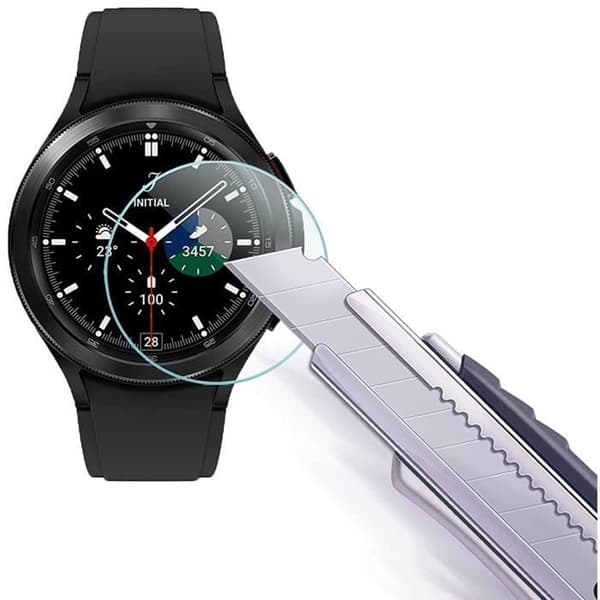 Härdat glas för Samsung Galaxy Watch 4 CLASSIC 46mm [2-pack] Skyddfilm för klockskärm Stöttålig Phonillico®