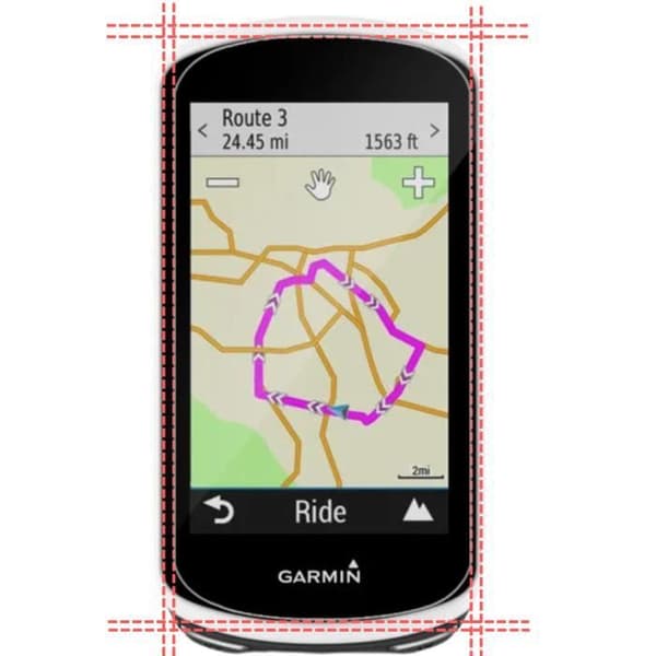 Härdat glas för Garmin Edge 1030 - Edge 1030 Plus [Pack 2] Skärmskydd Film GPS Cykel Phonillico®