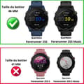 Miniatyrbild 2 av 4: Härdat glas för Garmin Forerunner 255 - Forerunner 255 Music [2-pack] Skärmskydd för klocka Anti-repa Phonillico®