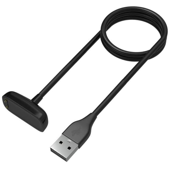 Laddare kompatibel med Fitbit Charge 6 / Charge 5 / Fitbit Luxe - USB-kabel 1 meter Ersättningsadapter Laddare Klocka Phonillico®