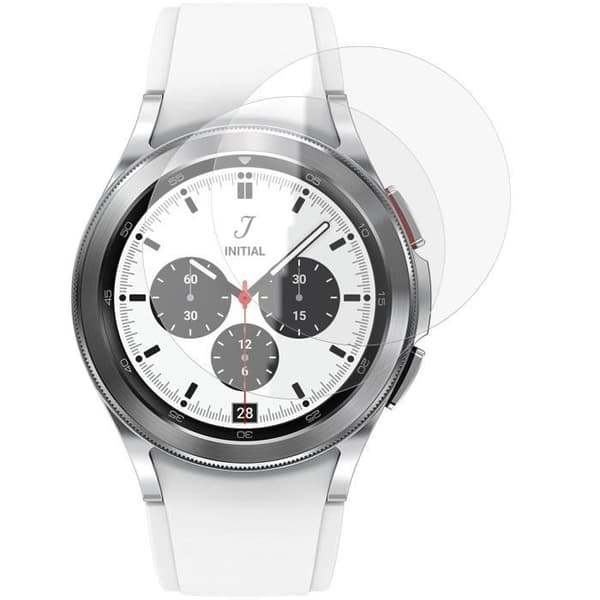 Härdat glas för Samsung Galaxy Watch 4 CLASSIC 42mm [2-pack] Skärmskydd Film Klocka Represistent Phonillico®