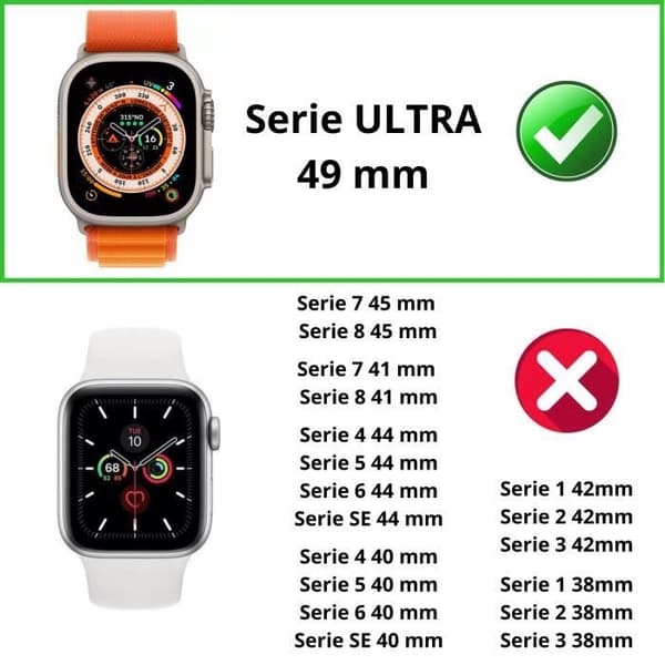 Coque kompatibel med Apple Watch ULTRA 49mm - Hård skyddsväska svart med härdat glas Phonillico®