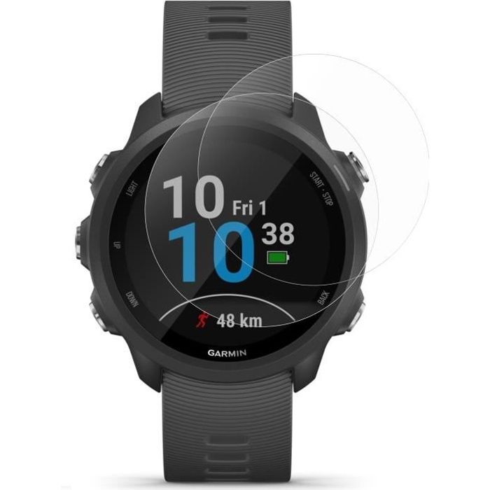 Härdat glas för Garmin Forerunner 245 Forerunner 245 Music 2-pack]Skärmskyddsfilm till klocka, reptålig Phonillico®