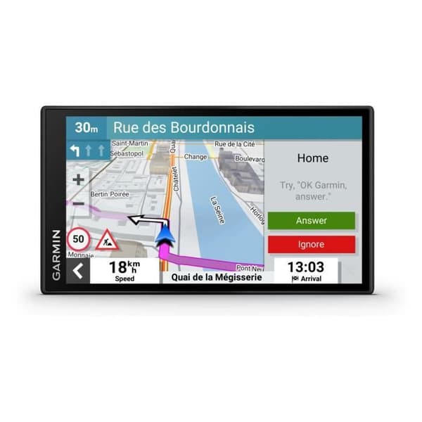 GARMIN DriveSmart 66 EU MT-D GPS - 6-tums skärm - Europakartor - Wi-Fi och Bluetooth Svart