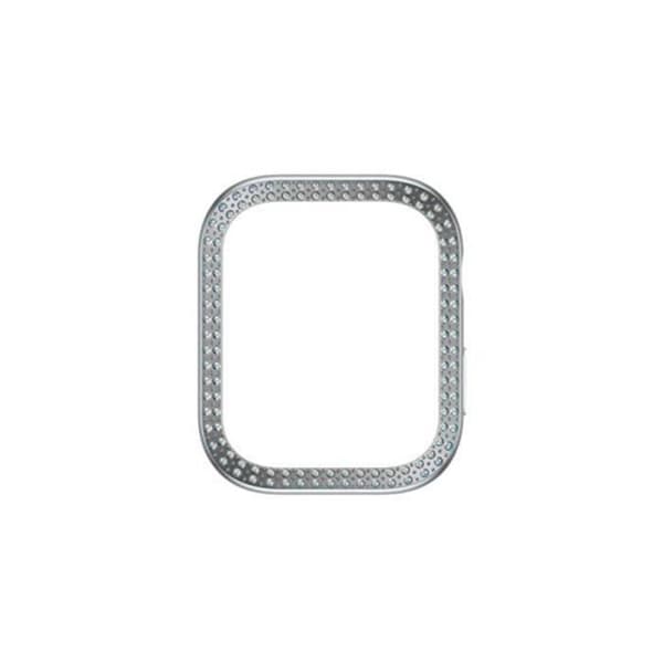 Coque för Apple Watch Series 10 46mm Bling Mjuk Panzer Glas Silver