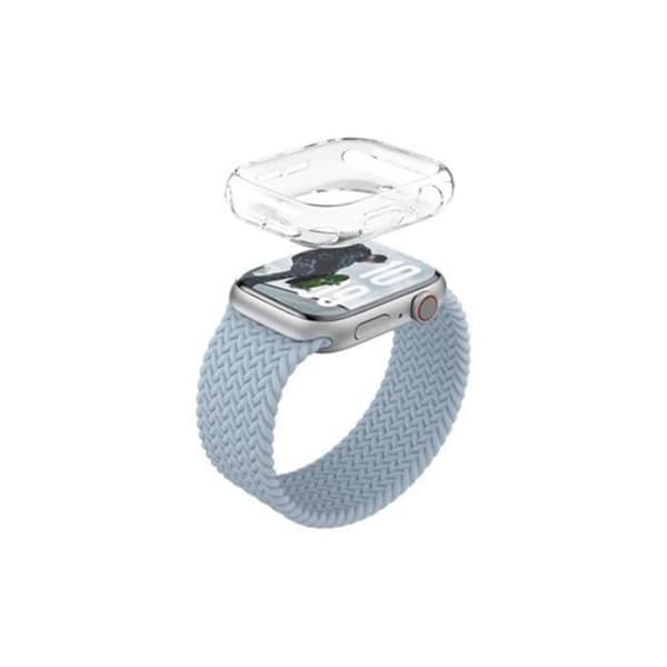 Coque för Apple Watch Series 10 42mm i TPU Mjuk Panzer Glass Transparent