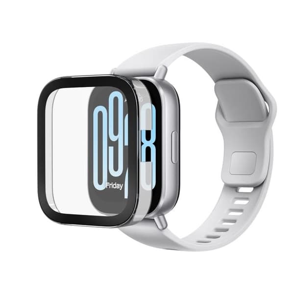 Kompatibelt fodral för Xiaomi Redmi Watch 5 Active - Hårt skyddsfodral Transparent härdat glasskärm Phonillico®