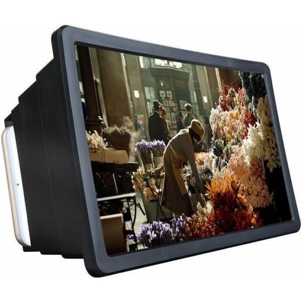 Universal 3D-förstoringsskärm för 12-tums smartphone hopfällbar Ultra-High Definition-skärmförstorare Filmvideoförstärkare