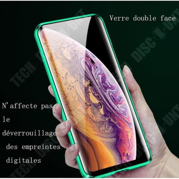 TD® Dual Surface telefonfodral för iPhone12 Anti-repa dubbelt platt glasskal