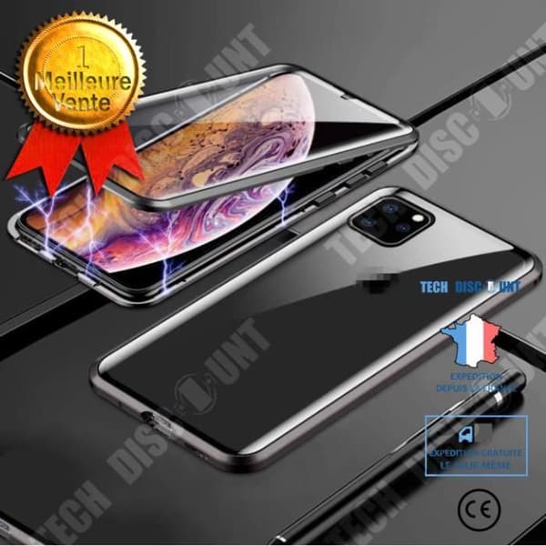 TD® Dual Surface telefonfodral för iPhone12 Anti-repa dubbelt platt glasskal