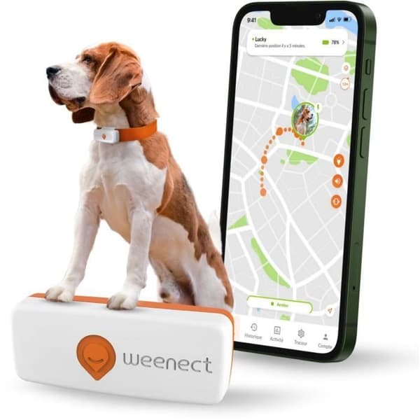 GPS-spårare för hundar - Weenect XS (White Edition 2023)