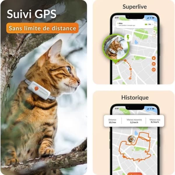 GPS Cat Tracker - Weenect XS (White Edition 2023)