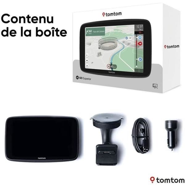 TomTom - GO Superior 7 - GPS Bil - 7 tum - TomTom Trafik - 2 år av Premiumtjänster inkluderat - Världskarta