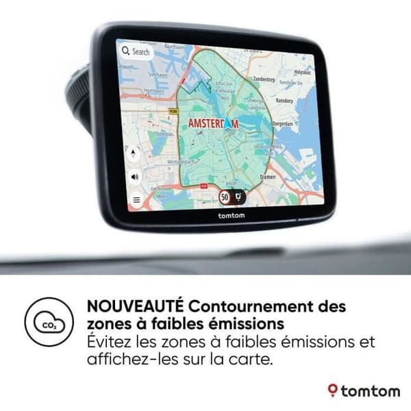 TomTom - GO Superior 7 - GPS Bil - 7 tum - TomTom Trafik - 2 år av Premiumtjänster inkluderat - Världskarta