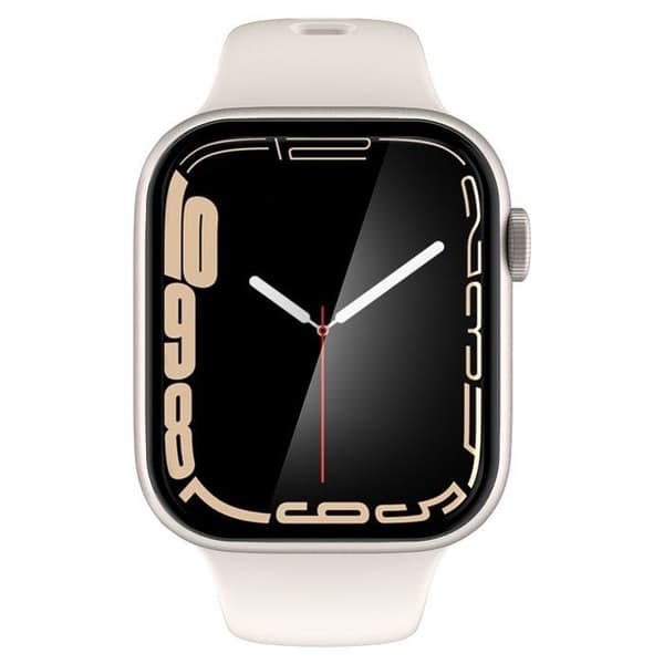 Spigen Proflex EZ FIT - Skärmskydd för Apple Watch 8 / 7 45 mm (2 st) - Härdat glas - Vit