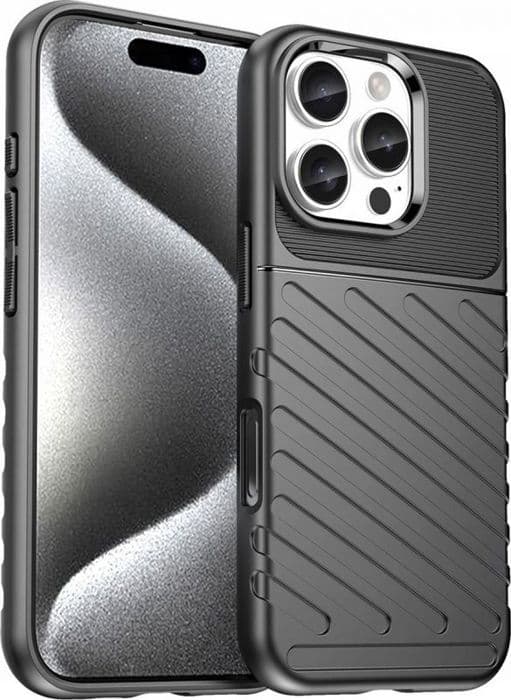 Hurtel Silikonskal Thunder för iPhone 16 Pro - svart
