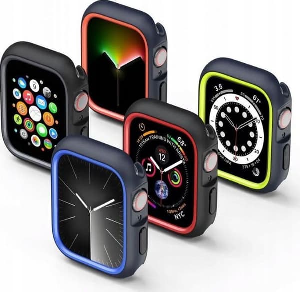 Dux ducis Coque BAMO för Apple Watch 7 / 8 / 9 45 mm svart orange