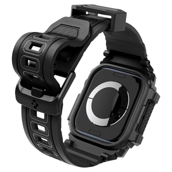 Spigen - Rugged Armor Pro - Apple Watch 10 42 mm - Matt Svart