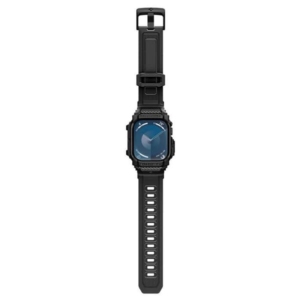 Spigen - Rugged Armor Pro - Apple Watch 10 42 mm - Matt Svart