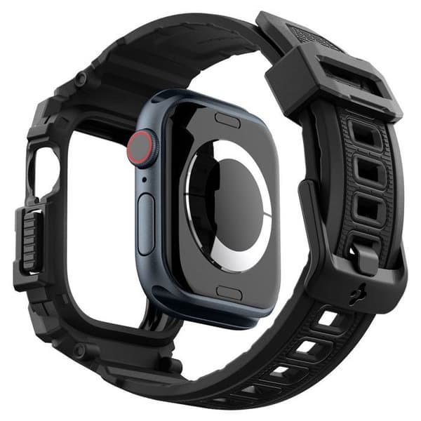 Spigen - Rugged Armor Pro - Apple Watch 10 42 mm - Matt Svart