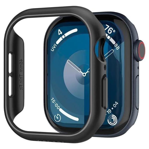 Spigen Thin Fit – Fodral för Apple Watch 10 46 mm (Svart)