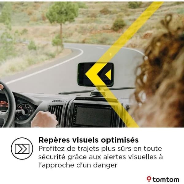 TomTom - GO Camper Max 2. generation - GPS til autocampere, campingvogne og biler - 7 tommer - Dedikerede interessepunkter - Verdenskort
