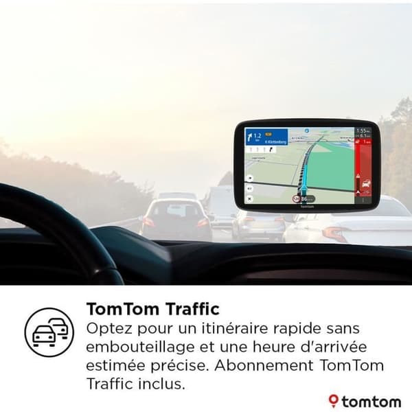 TomTom - GO Navigator 7 - Bil-GPS - 7 tommer - TomTom Traffic - Magnetisk holder - Europakort