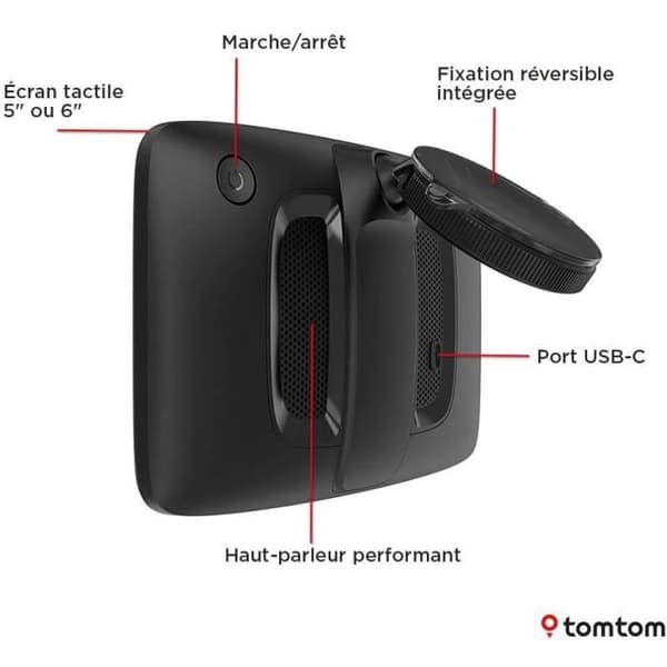 TomTom - GO Professional 5 2. sukupolvi - GPS kuorma-autoille, linja-autoille ja henkilöautoille - 5 tuumaa - TomTom Traffic - Euroopan kartta -
