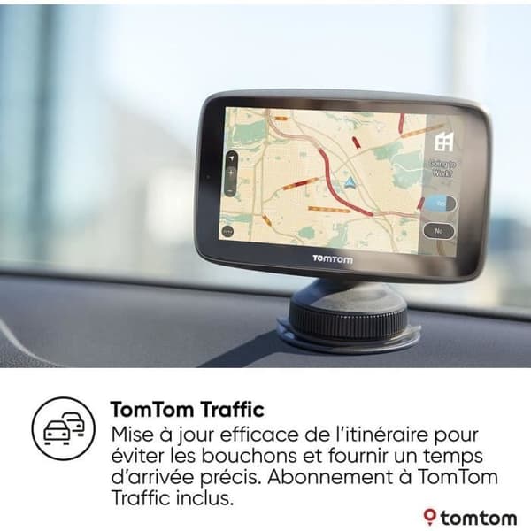 TomTom - GO Navigator 6 - Bil-GPS - 6 tommer - TomTom Trafik - Opdatering via Wi-Fi - Europakort