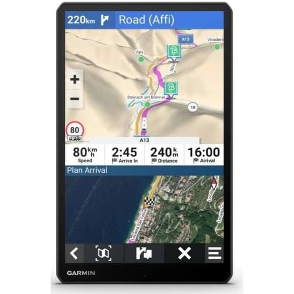 GARMIN Camper 1095 GPS - 10" skærm - dobbelt orientering
