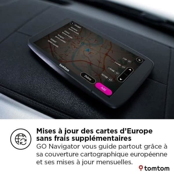 GPS - TOMTOM - GO Navigator 2. sukupolvi - 6 tuumaa - Wi-Fi-päivitys - Euroopan kartat