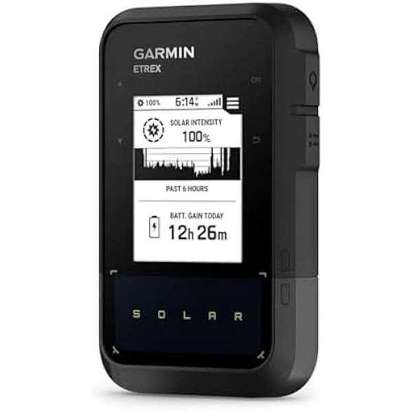 Solar Navigation GPS - Garmin eTrex Solar - 2,2" skärm - Obegränsad autonomi - Svart