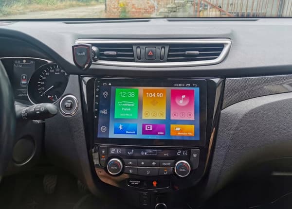 RADIO NAVIGATION GPS NISSAN QASHQAI X-TRAIL 2014+ ANDROID automatisk klimaanlæg