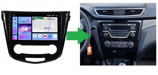 RADIO-GPS-NAVIGAATIO NISSAN QASHQAI 2, X-TRAIL 2014+ ANDROID