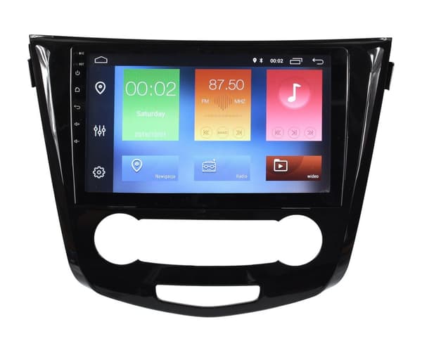 Autonavigointi GPS Nissan Qashqai 2, X-Trail 2014+ Android manuaalinen ilmastointi
