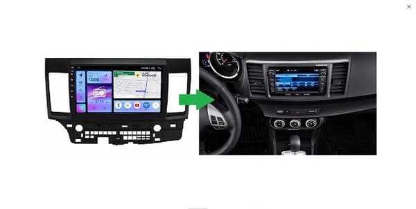 RADIO GPS-NAVIGAATIO MITSUBISHI LANCER VIII 2007-2014 ANDROID