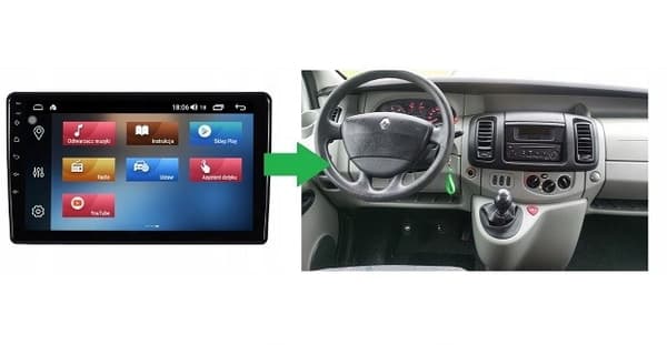 RADIO GPS-NAVIGAATIO NISSAN PRIMASTAR 2006-2014 ANDROID