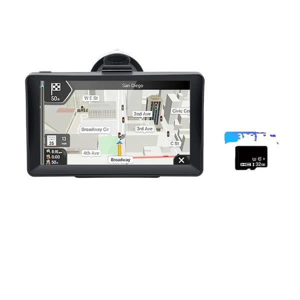 Bil GPS Navigation, 7 tommer Touch Screen, Gratis Opdatering Europa 3D Kort, 704-BT-Cam-32G TF