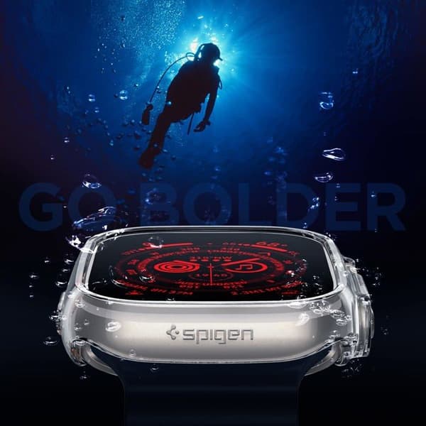Spigen - ACS05917 - Thin Fit Fodral kompatibel med Apple Watch Ultra 2 (2023) / Ultra (2022) 49 mm - Transparent