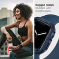 Miniatyrbild 4 av 4: Spigen - ACS02224 - Robust pansarfodral kompatibel med Apple Watch Serie 9 8 7 45mm och Serie SE2 6 5 SE 4 44mm - Blå
