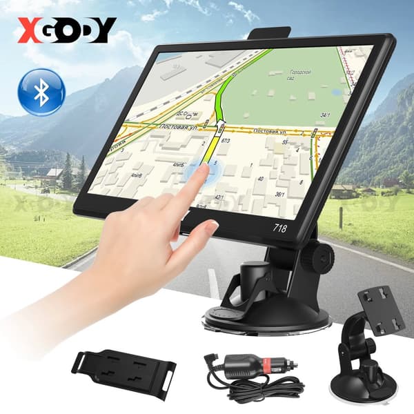 GPS-navigointijärjestelmä, 7 tuuman näyttö, Bluetooth-yhteys,Euroopan kartta, Bluetoothilla