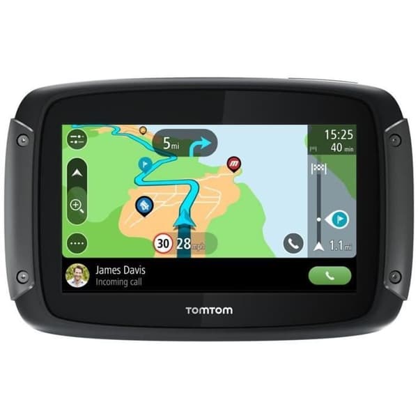 TomTom GPS Motorcycle RIDER 550 Premium Pack 4,3 tum, världskarta, TomTom Traffic, varningar om farozoner, handsfree-samtal