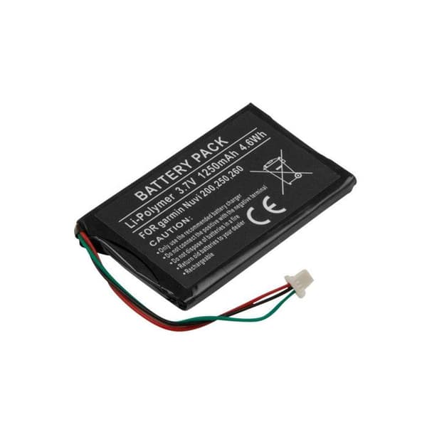 Batteri 3,7V 1250mAh för GPS Garmin Nuvi 200 Li-Polymer
