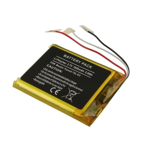 Ersatzbatteri för GPS Becker Transit 7SL EU Li-Polymer 3,7V 1600mAh
