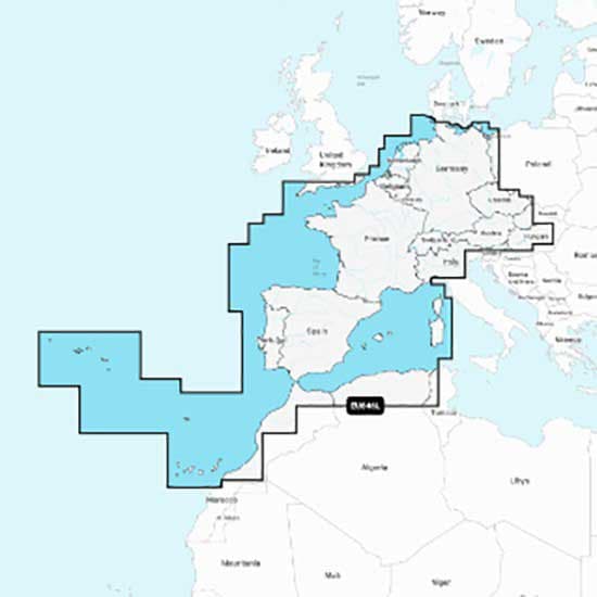 Garmin Karta över Navionics®+ Micro Sd/sd-kort Naeu646l Europe/central&west Flerfärgad
